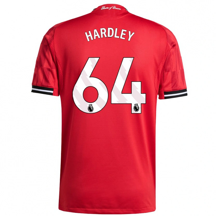 Danxen Barn Bjorn Hardley #64 Röd Svart Vit Hemmatröja Matchtröjor 2025/26 Tröjor T-Tröja