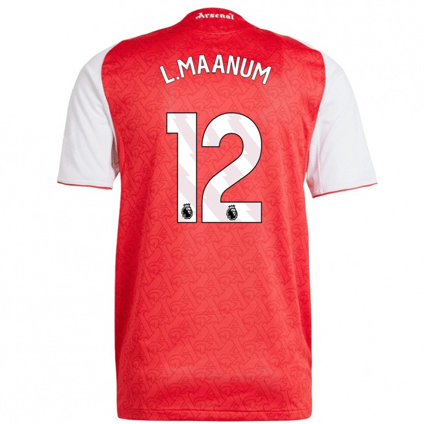 Danxen Barn Frida Maanum #12 Röd Vit Hemmatröja Matchtröjor 2025/26 Tröjor T-Tröja