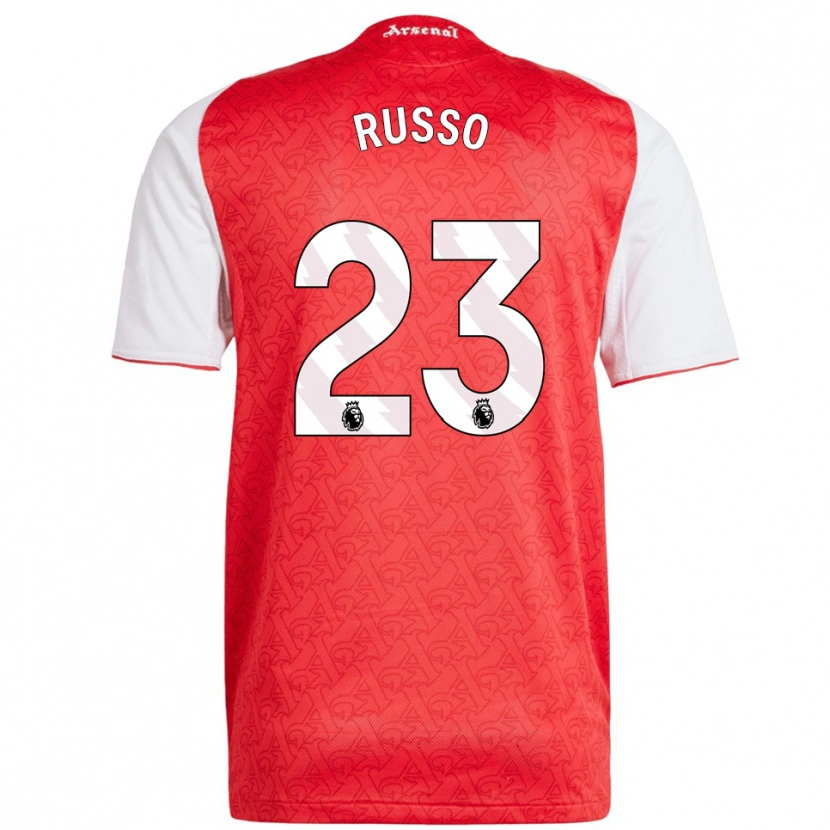 Danxen Barn Alessia Russo #23 Röd Vit Hemmatröja Matchtröjor 2025/26 Tröjor T-Tröja