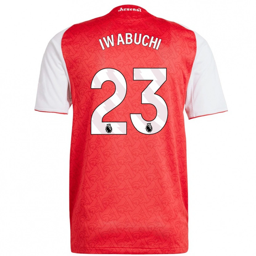 Danxen Barn Mana Iwabuchi #23 Röd Vit Hemmatröja Matchtröjor 2025/26 Tröjor T-Tröja