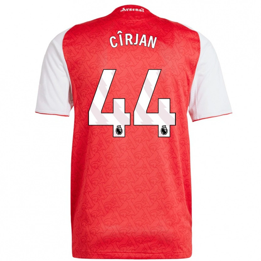 Danxen Barn Catalin Cîrjan #44 Röd Vit Hemmatröja Matchtröjor 2025/26 Tröjor T-Tröja