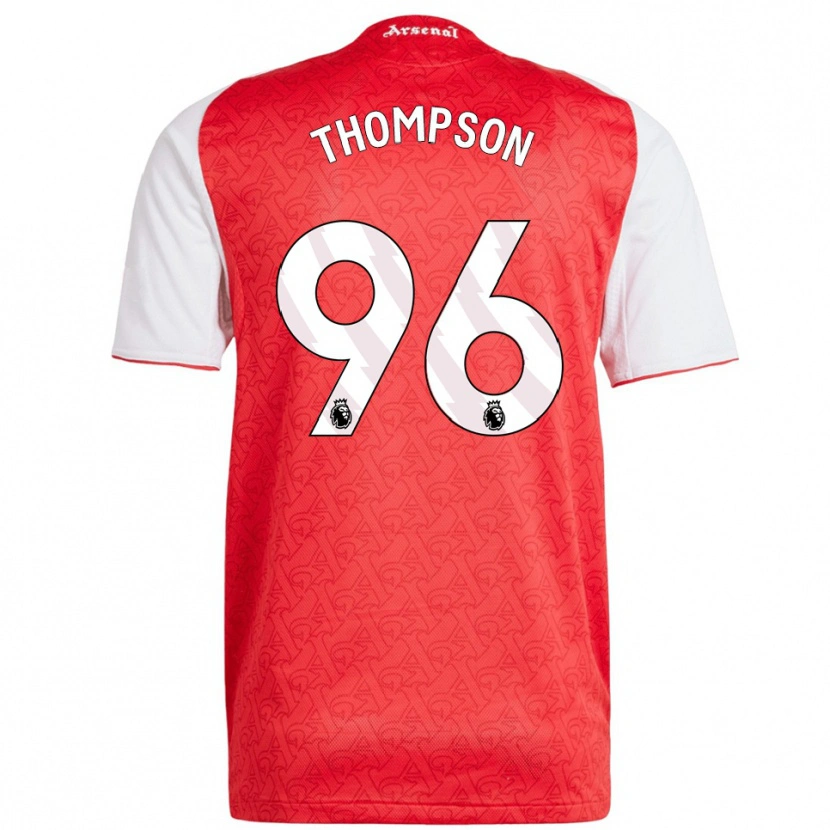 Danxen Barn Kyran Thompson #96 Röd Vit Hemmatröja Matchtröjor 2025/26 Tröjor T-Tröja