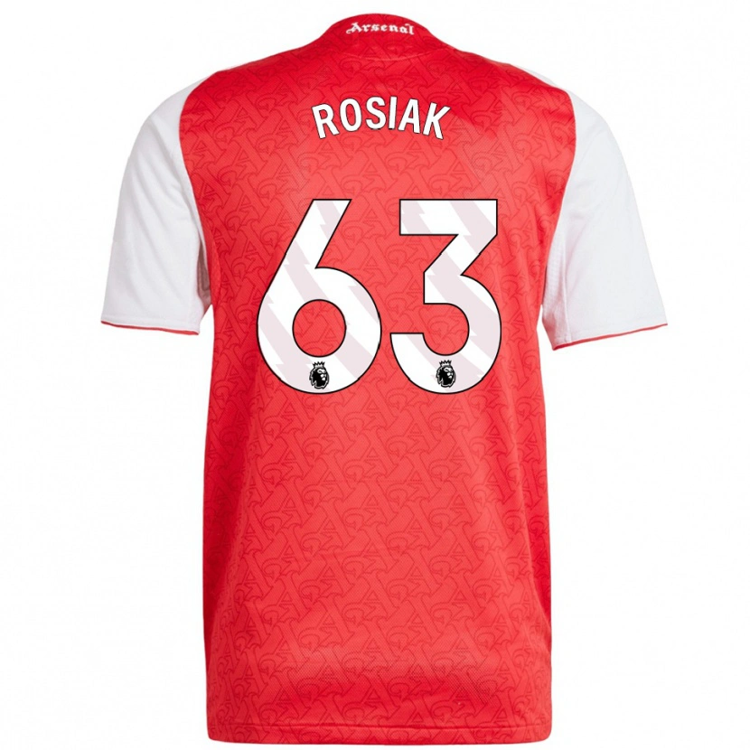 Danxen Barn Michal Rosiak #63 Röd Vit Hemmatröja Matchtröjor 2025/26 Tröjor T-Tröja