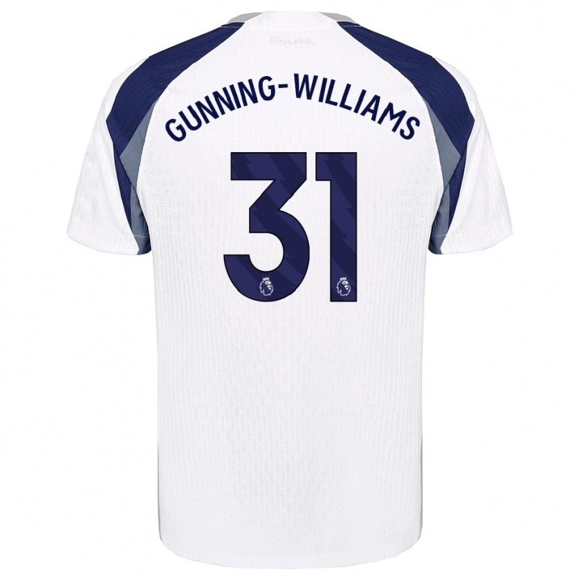 Danxen Barn Lenna Gunning-Williams #31 Vit Marinblå Hemmatröja Matchtröjor 2025/26 Tröjor T-Tröja