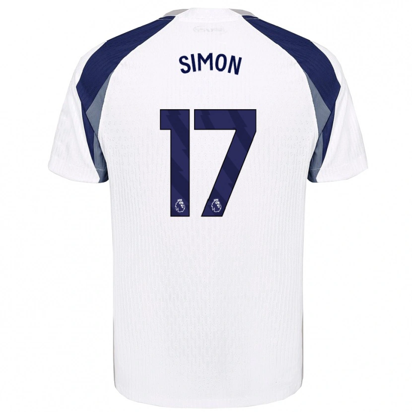 Danxen Barn Kyah Simon #17 Vit Marinblå Hemmatröja Matchtröjor 2025/26 Tröjor T-Tröja