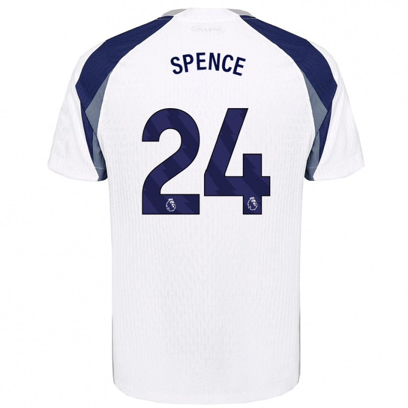 Danxen Barn Djed Spence #24 Vit Marinblå Hemmatröja Matchtröjor 2025/26 Tröjor T-Tröja