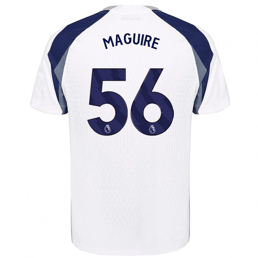 Danxen Barn Aaron Maguire #56 Vit Marinblå Hemmatröja Matchtröjor 2025/26 Tröjor T-Tröja