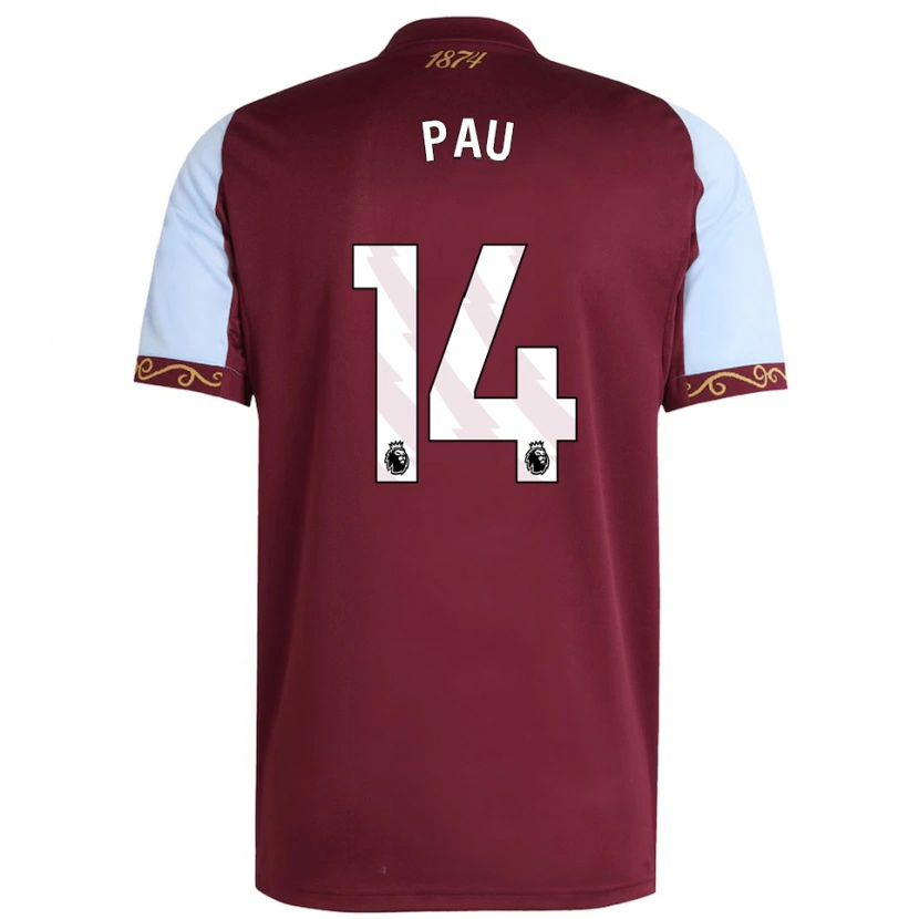 Danxen Barn Pau Torres #14 Vinröd Himmelsblå Hemmatröja Matchtröjor 2025/26 Tröjor T-Tröja