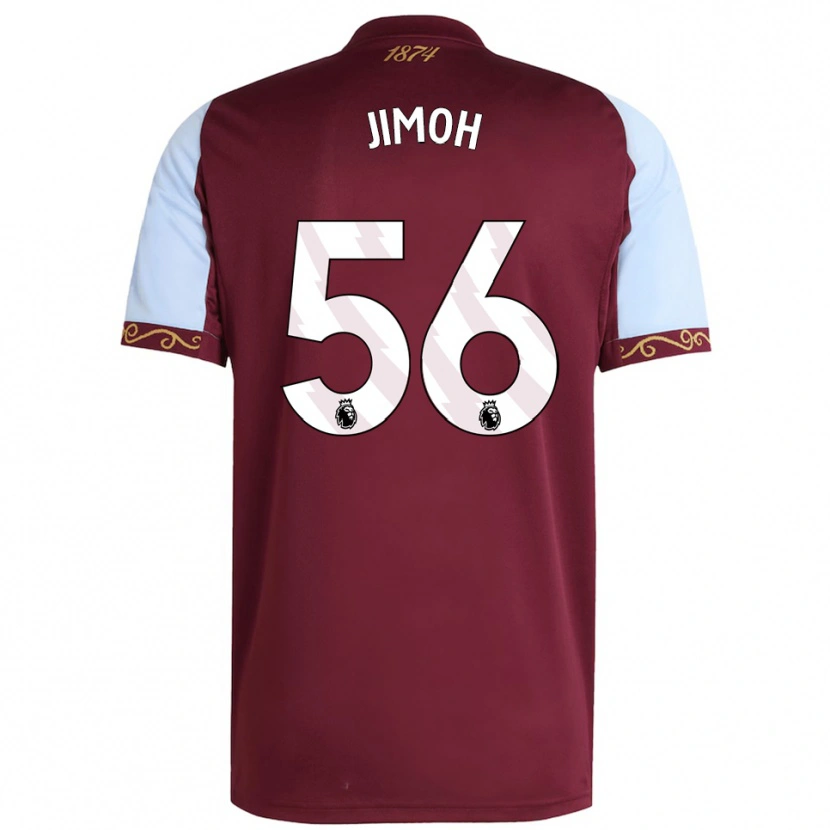 Danxen Barn Jamaldeen Jimoh-Aloba #56 Vinröd Himmelsblå Hemmatröja Matchtröjor 2025/26 Tröjor T-Tröja