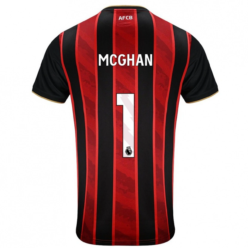 Danxen Barn Hayden Mcghan #1 Röd Svart Hemmatröja Matchtröjor 2025/26 Tröjor T-Tröja