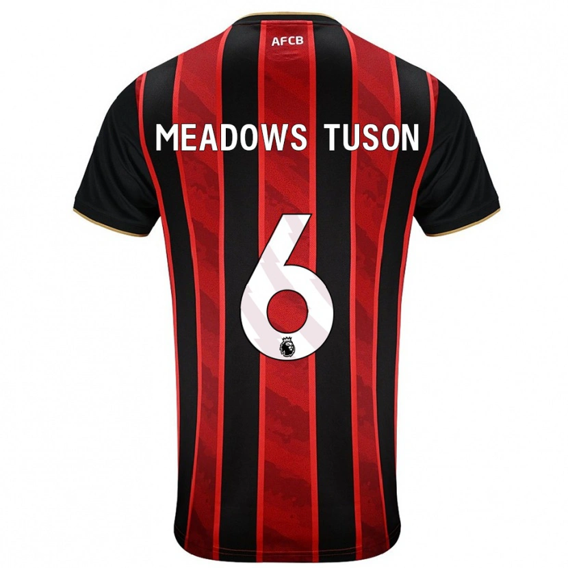 Danxen Barn Freya Meadows Tuson #6 Röd Svart Hemmatröja Matchtröjor 2025/26 Tröjor T-Tröja