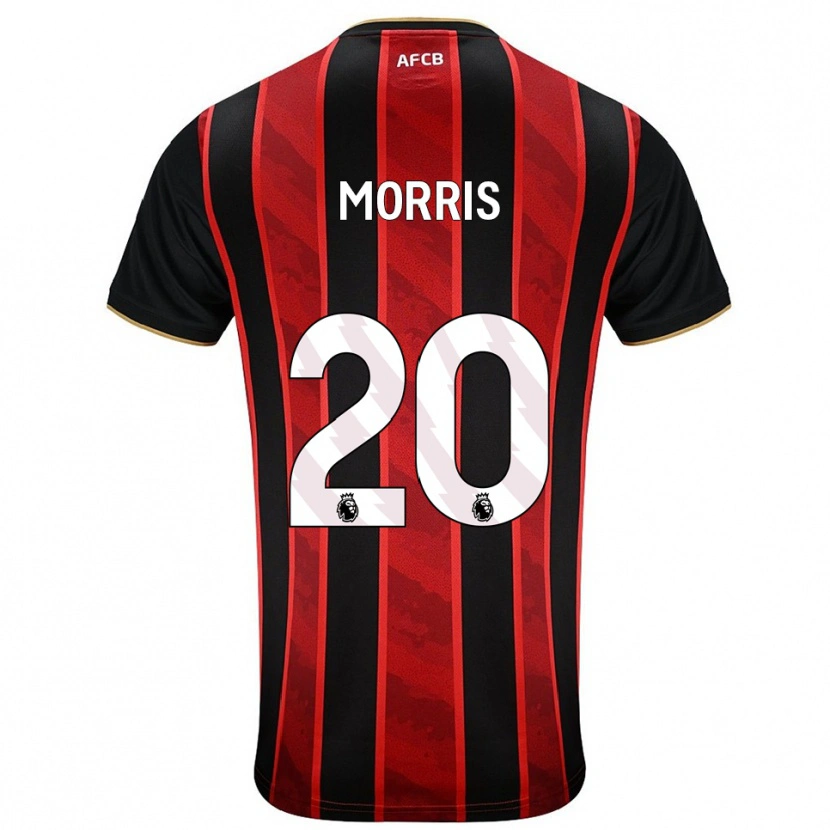Danxen Barn Caitlin Morris #20 Röd Svart Hemmatröja Matchtröjor 2025/26 Tröjor T-Tröja