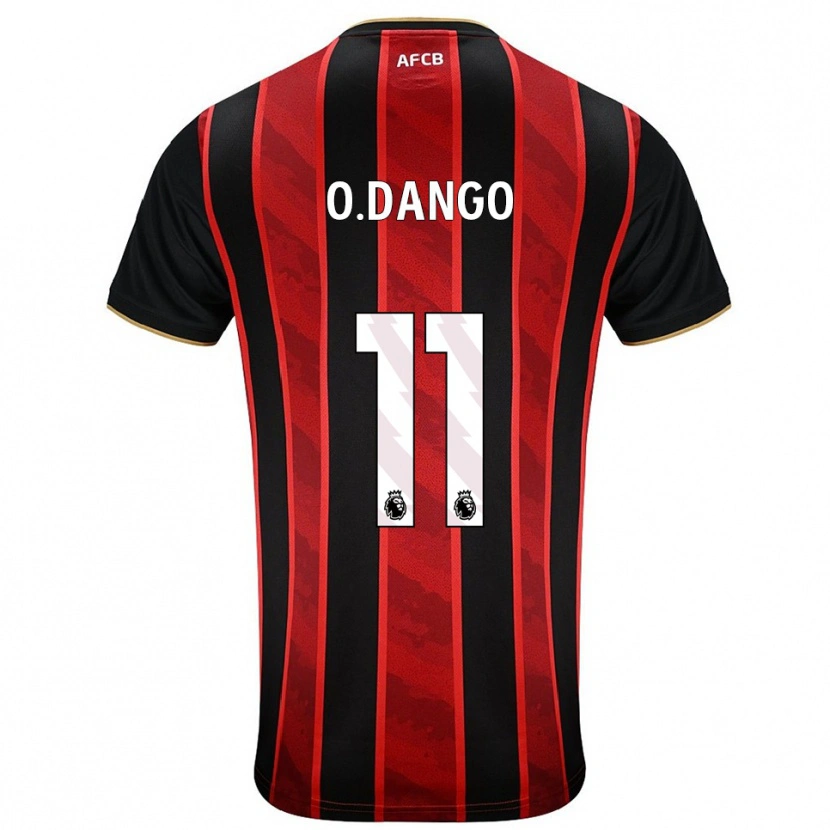 Danxen Barn Dango Ouattara #11 Röd Svart Hemmatröja Matchtröjor 2025/26 Tröjor T-Tröja