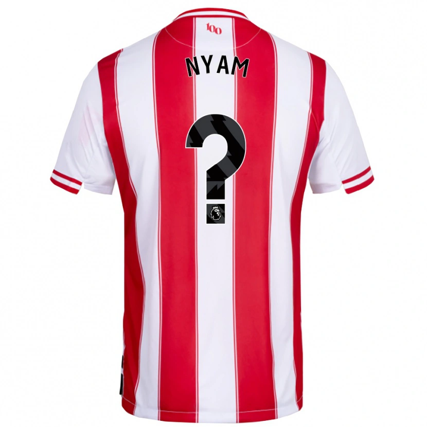 Danxen Barn Jenom Nyam #0 Röd Vit Hemmatröja Matchtröjor 2025/26 Tröjor T-Tröja