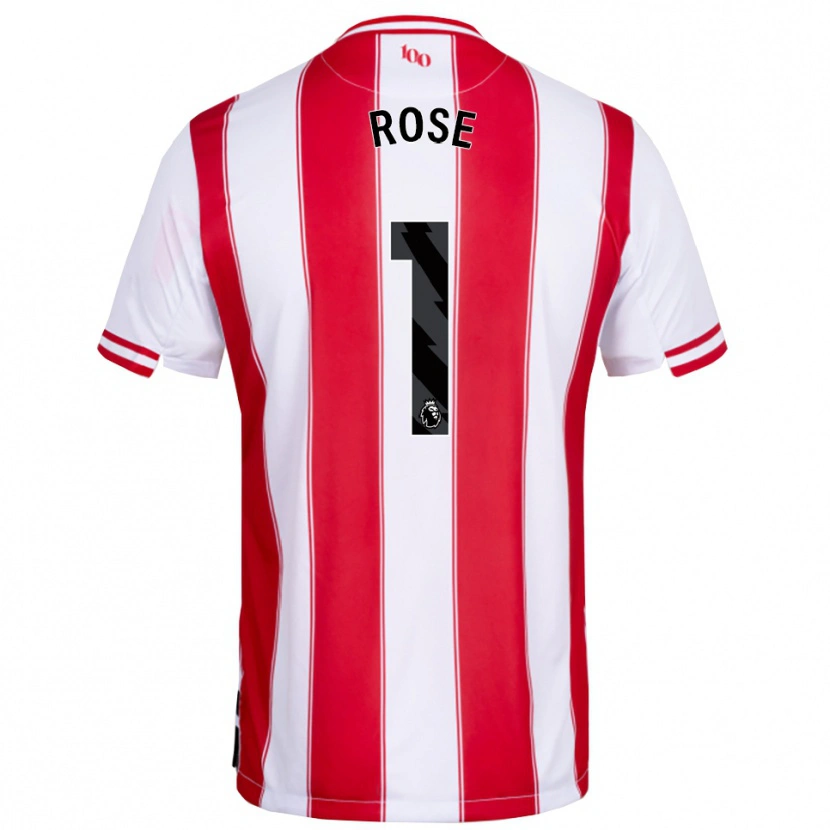 Danxen Barn Reggie Rose #1 Röd Vit Hemmatröja Matchtröjor 2025/26 Tröjor T-Tröja