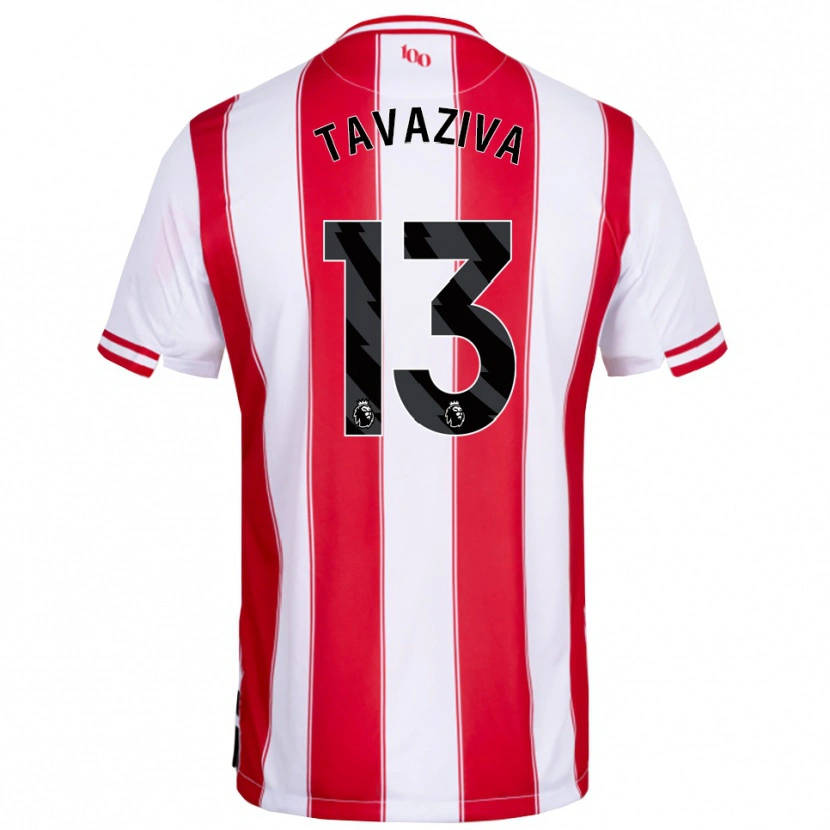 Danxen Barn Marley Tavaziva #13 Röd Vit Hemmatröja Matchtröjor 2025/26 Tröjor T-Tröja