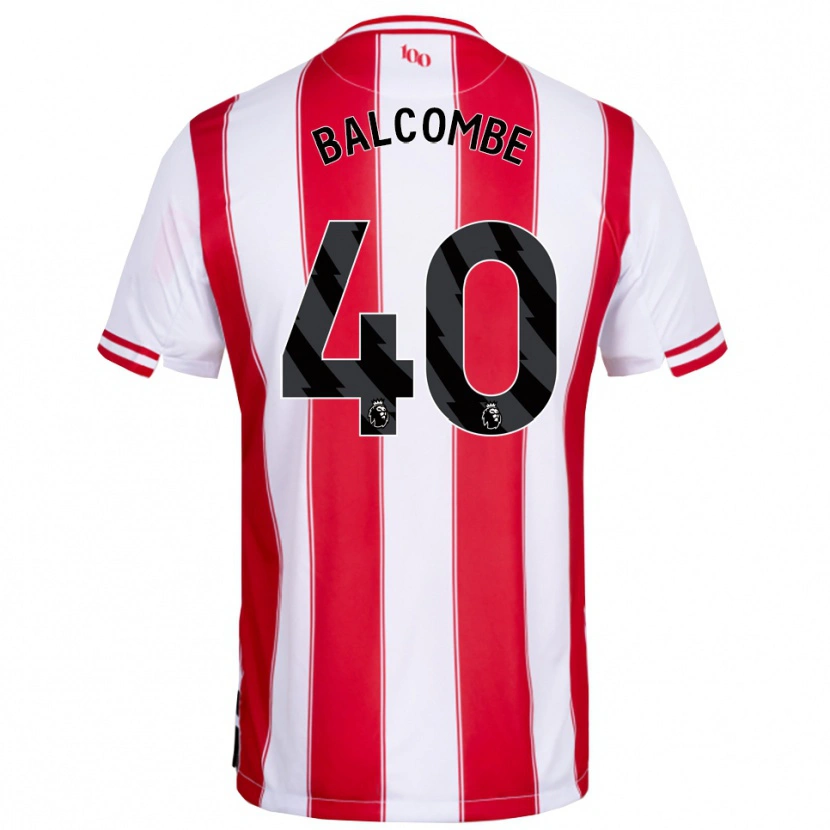 Danxen Barn Ellery Balcombe #40 Röd Vit Hemmatröja Matchtröjor 2025/26 Tröjor T-Tröja