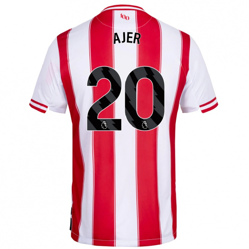 Danxen Barn Kristoffer Ajer #20 Röd Vit Hemmatröja Matchtröjor 2025/26 Tröjor T-Tröja