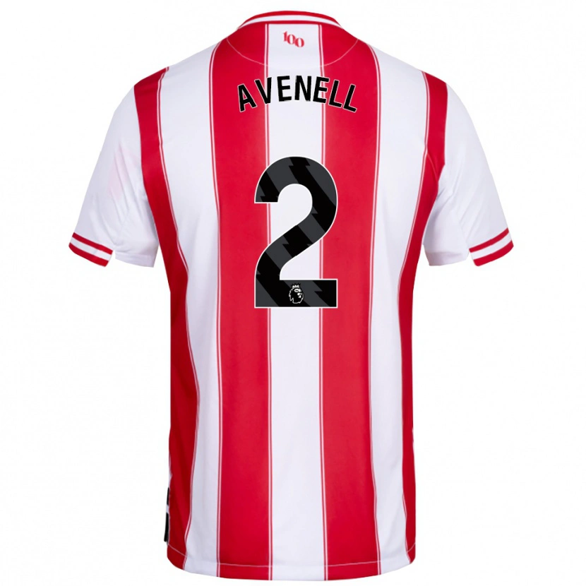 Danxen Barn Caelan Avenell #2 Röd Vit Hemmatröja Matchtröjor 2025/26 Tröjor T-Tröja