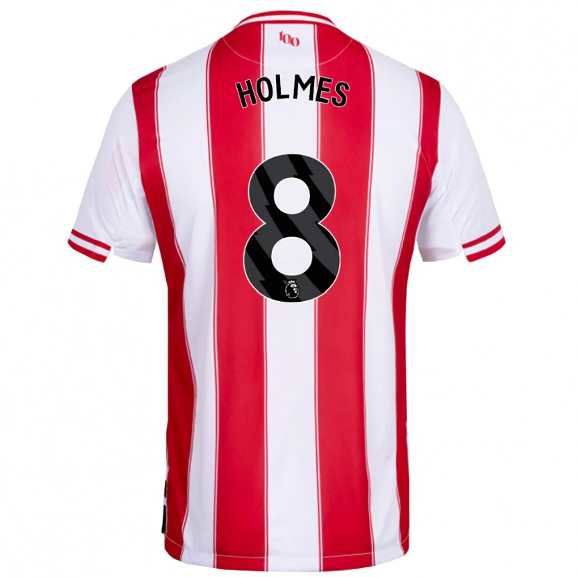 Danxen Barn Mollie Holmes #8 Röd Vit Hemmatröja Matchtröjor 2025/26 Tröjor T-Tröja