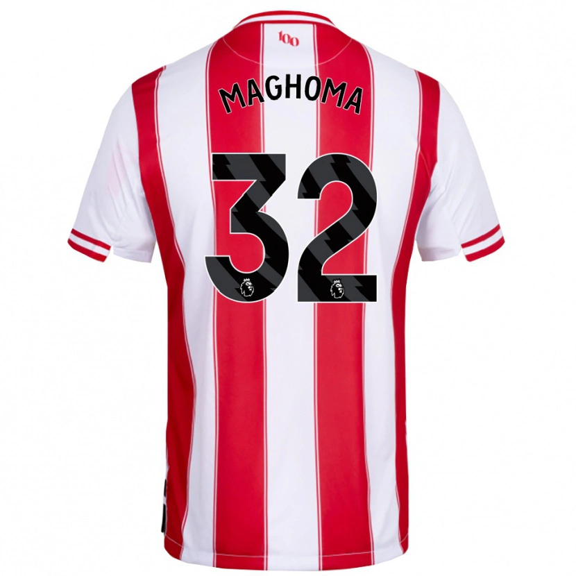 Danxen Barn Paris Maghoma #32 Röd Vit Hemmatröja Matchtröjor 2025/26 Tröjor T-Tröja