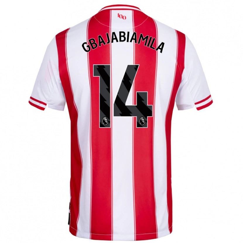 Danxen Barn Habeebat Gbajabiamila #14 Röd Vit Hemmatröja Matchtröjor 2025/26 Tröjor T-Tröja