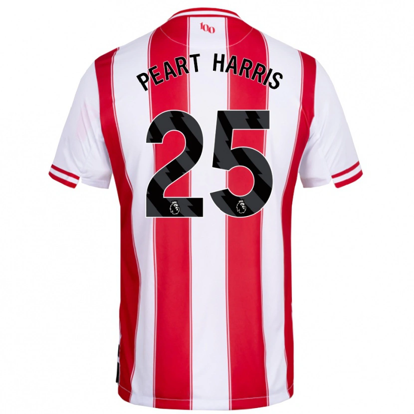 Danxen Barn Myles Peart-Harris #25 Röd Vit Hemmatröja Matchtröjor 2025/26 Tröjor T-Tröja