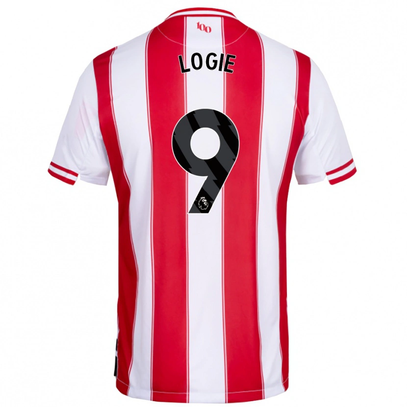 Danxen Barn Chloe Logie #9 Röd Vit Hemmatröja Matchtröjor 2025/26 Tröjor T-Tröja