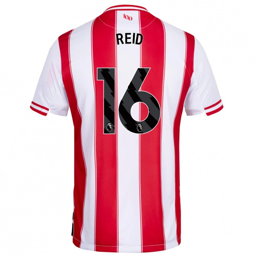 Danxen Barn Jodie Reid #16 Röd Vit Hemmatröja Matchtröjor 2025/26 Tröjor T-Tröja