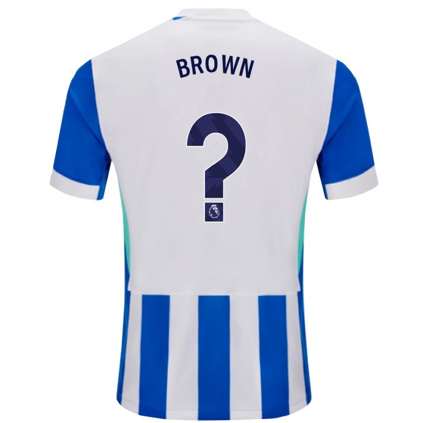 Danxen Barn Harrison Brown #0 Blå Vit Hemmatröja Matchtröjor 2025/26 Tröjor T-Tröja