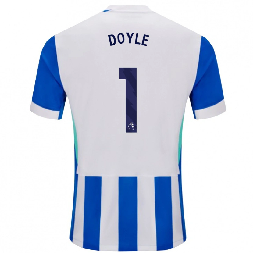 Danxen Barn Liam Doyle #1 Blå Vit Hemmatröja Matchtröjor 2025/26 Tröjor T-Tröja