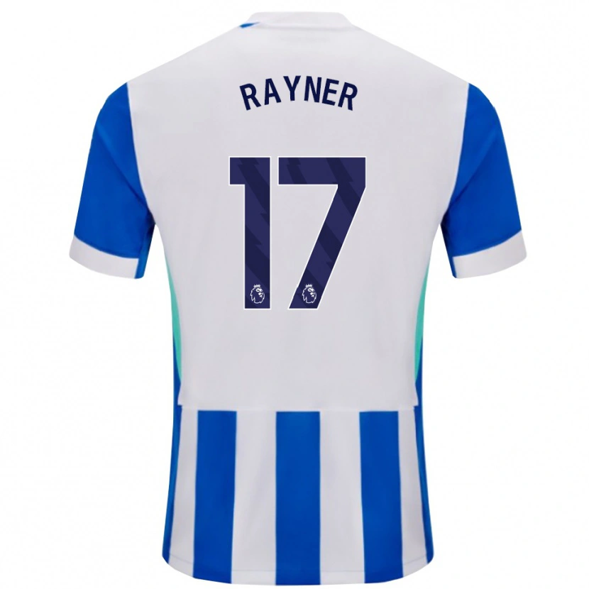Danxen Barn Bex Rayner #17 Blå Vit Hemmatröja Matchtröjor 2025/26 Tröjor T-Tröja