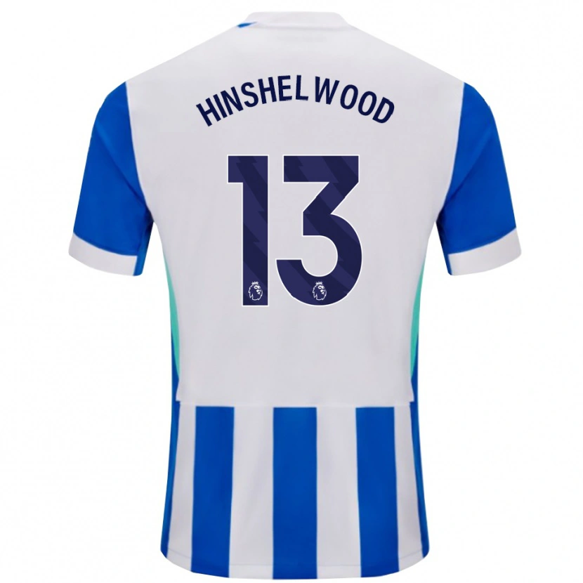 Danxen Barn Jack Hinshelwood #13 Blå Vit Hemmatröja Matchtröjor 2025/26 Tröjor T-Tröja