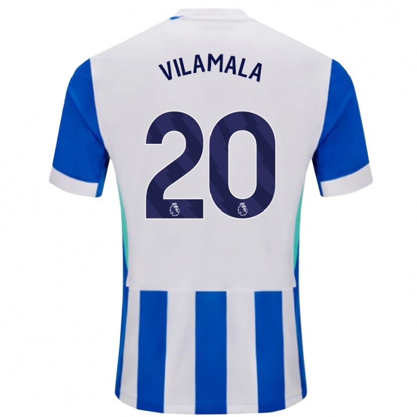 Danxen Barn Bruna Vilamala #20 Blå Vit Hemmatröja Matchtröjor 2025/26 Tröjor T-Tröja