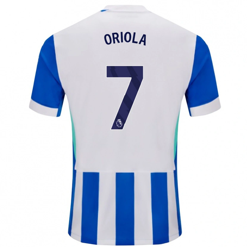 Danxen Barn Nehemiah Oriola #7 Blå Vit Hemmatröja Matchtröjor 2025/26 Tröjor T-Tröja