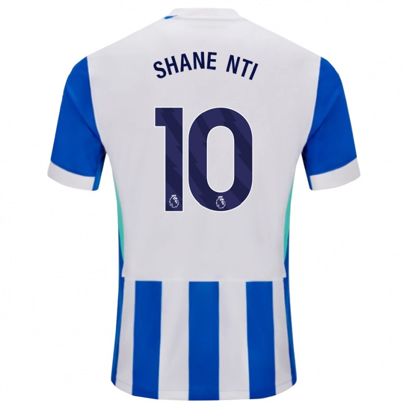 Danxen Barn Shane Nti #10 Blå Vit Hemmatröja Matchtröjor 2025/26 Tröjor T-Tröja