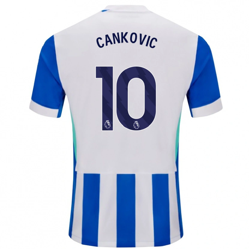 Danxen Barn Jelena Čanković #10 Blå Vit Hemmatröja Matchtröjor 2025/26 Tröjor T-Tröja