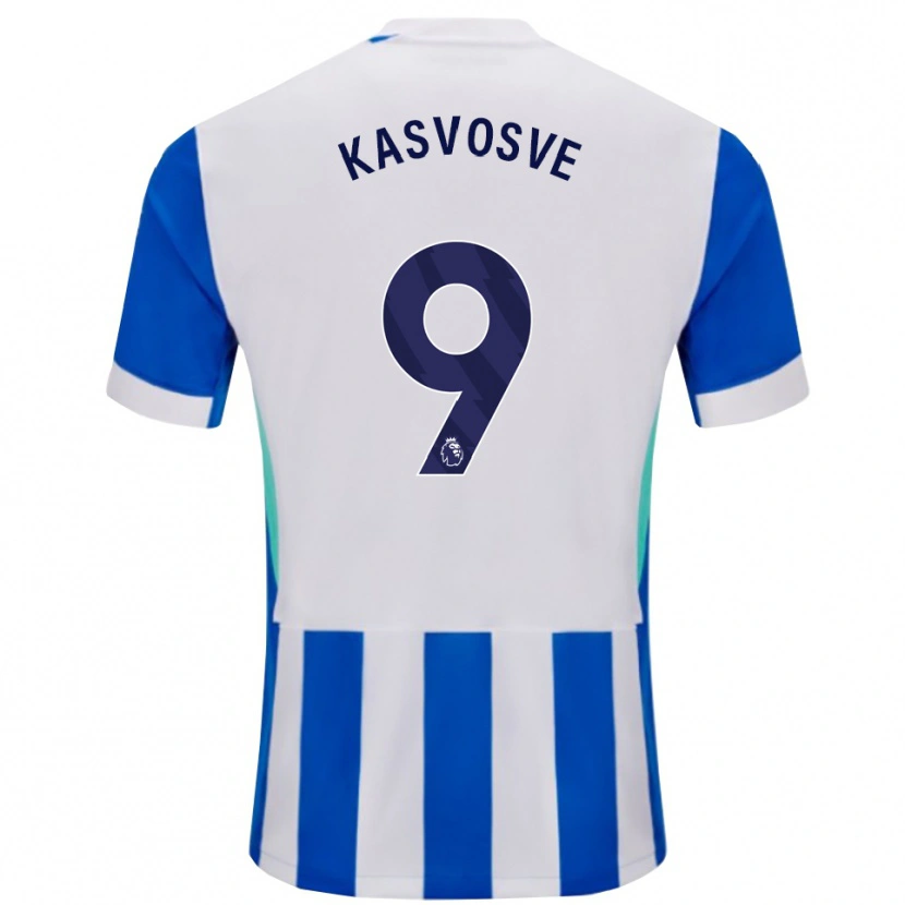 Danxen Barn Henry Kasvosve #9 Blå Vit Hemmatröja Matchtröjor 2025/26 Tröjor T-Tröja