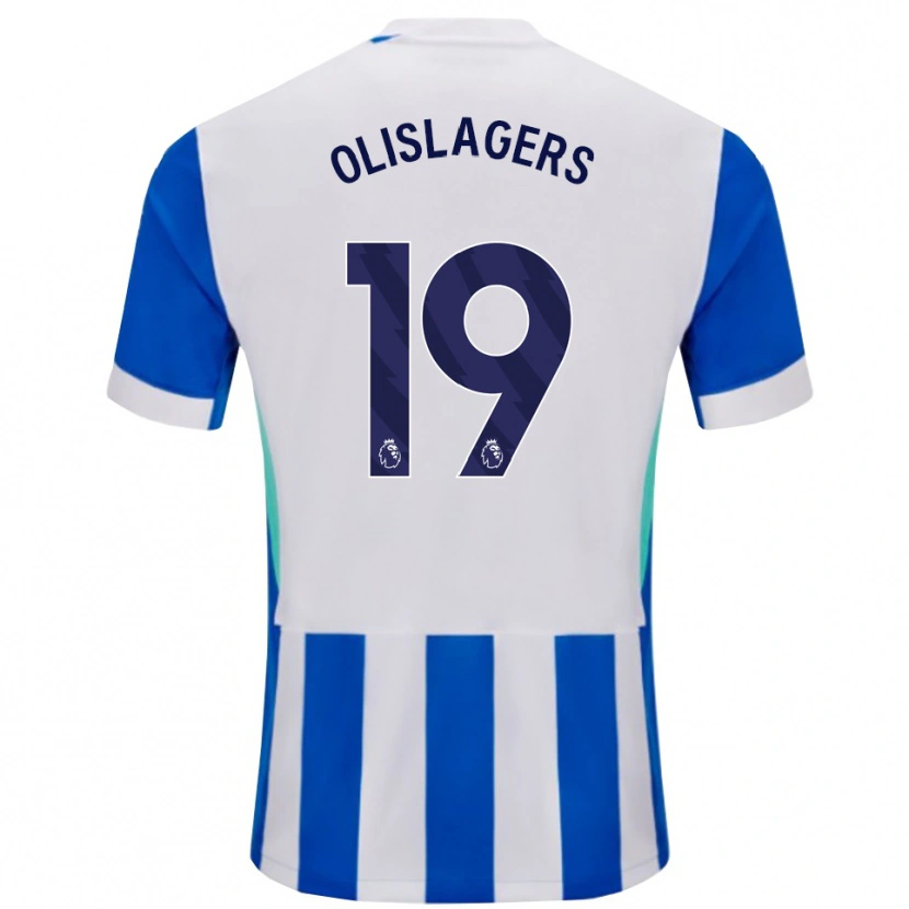 Danxen Barn Marisa Olislagers #19 Blå Vit Hemmatröja Matchtröjor 2025/26 Tröjor T-Tröja