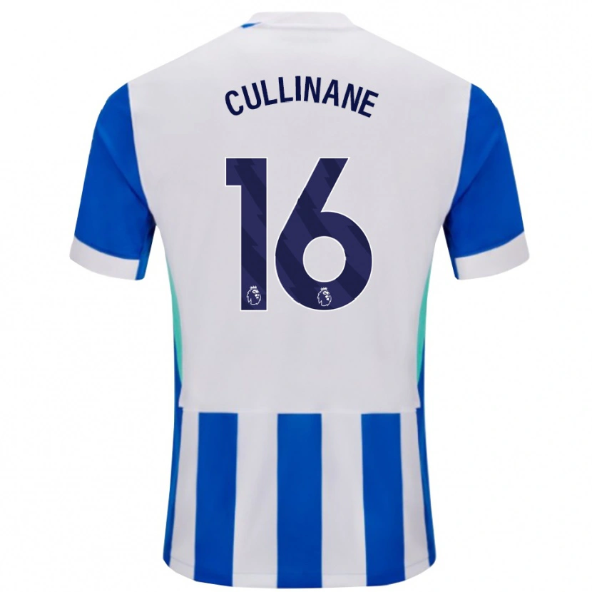 Danxen Barn Billy-Ray Cullinane #16 Blå Vit Hemmatröja Matchtröjor 2025/26 Tröjor T-Tröja