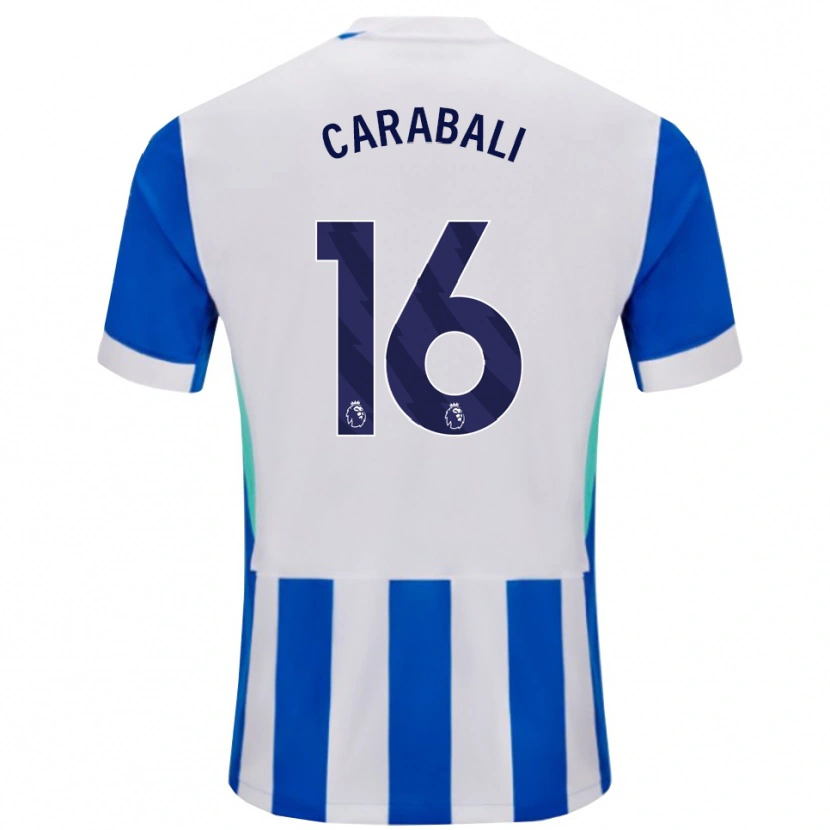 Danxen Barn Jorelyn Carabalí #16 Blå Vit Hemmatröja Matchtröjor 2025/26 Tröjor T-Tröja