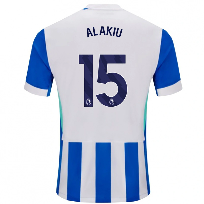 Danxen Barn Isaiah Alakiu #15 Blå Vit Hemmatröja Matchtröjor 2025/26 Tröjor T-Tröja