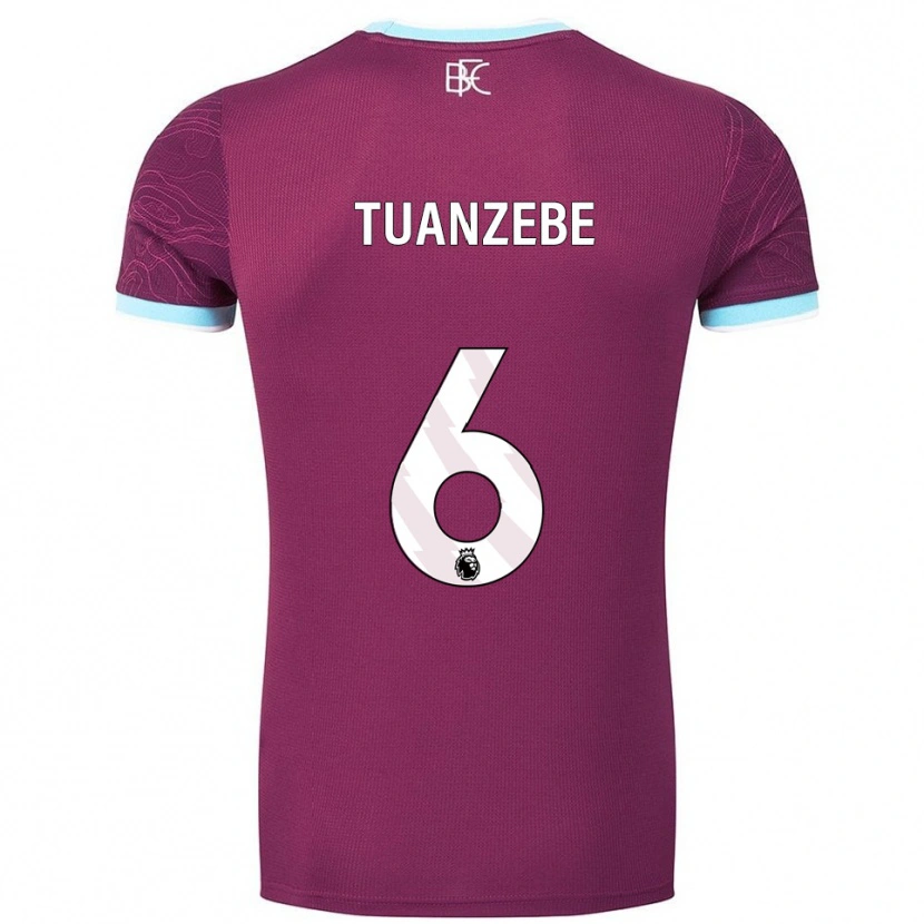 Danxen Barn Axel Tuanzebe #6 Vinröd Himmelsblå Hemmatröja Matchtröjor 2025/26 Tröjor T-Tröja
