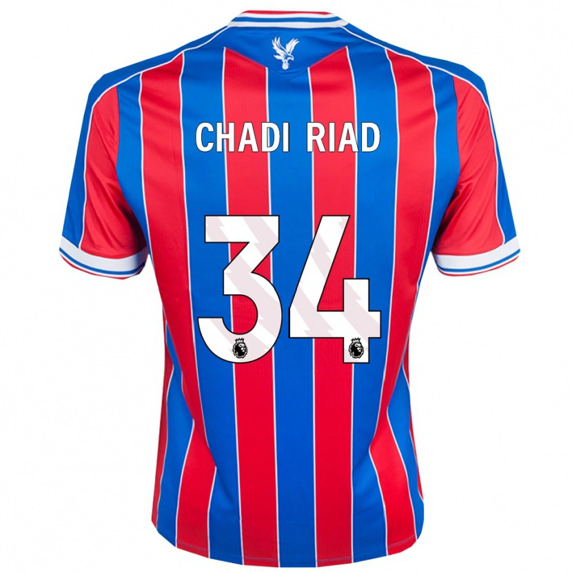Danxen Barn Chadi Riad #34 Blå Röd Vit Hemmatröja Matchtröjor 2025/26 Tröjor T-Tröja