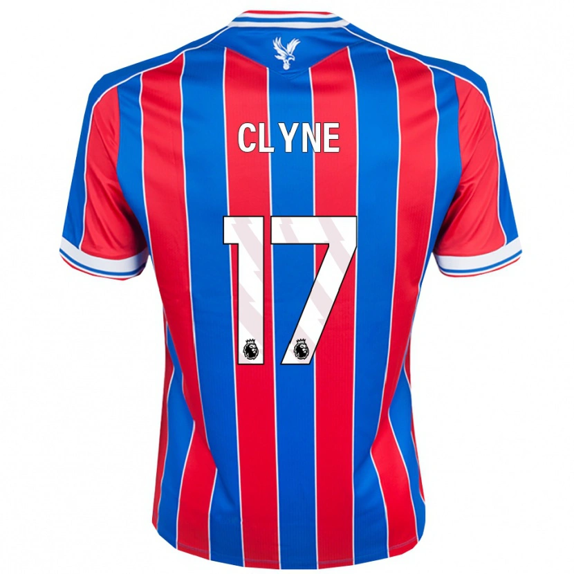 Danxen Barn Nathaniel Clyne #17 Blå Röd Vit Hemmatröja Matchtröjor 2025/26 Tröjor T-Tröja