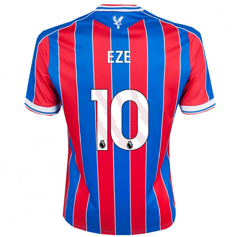 Danxen Barn Eberechi Eze #10 Blå Röd Vit Hemmatröja Matchtröjor 2025/26 Tröjor T-Tröja