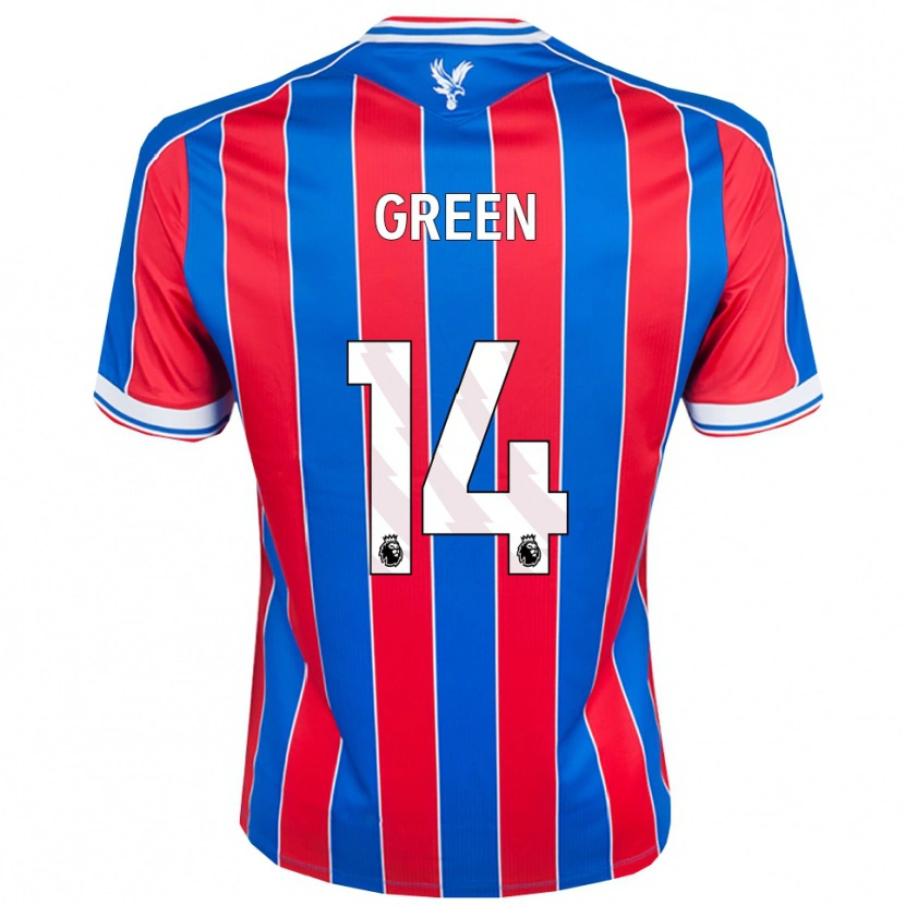 Danxen Barn Josie Green #14 Blå Röd Vit Hemmatröja Matchtröjor 2025/26 Tröjor T-Tröja