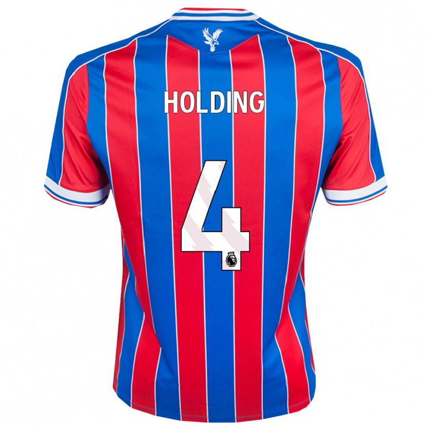 Danxen Barn Rob Holding #4 Blå Röd Vit Hemmatröja Matchtröjor 2025/26 Tröjor T-Tröja