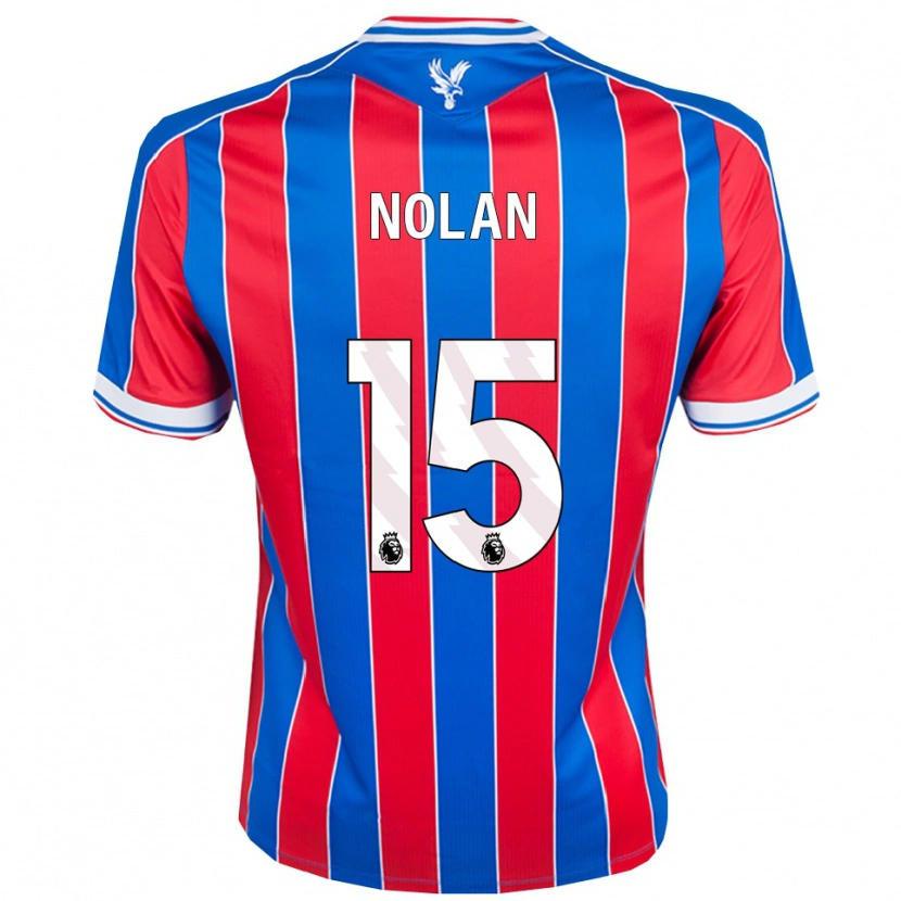 Danxen Barn Hayley Nolan #15 Blå Röd Vit Hemmatröja Matchtröjor 2025/26 Tröjor T-Tröja