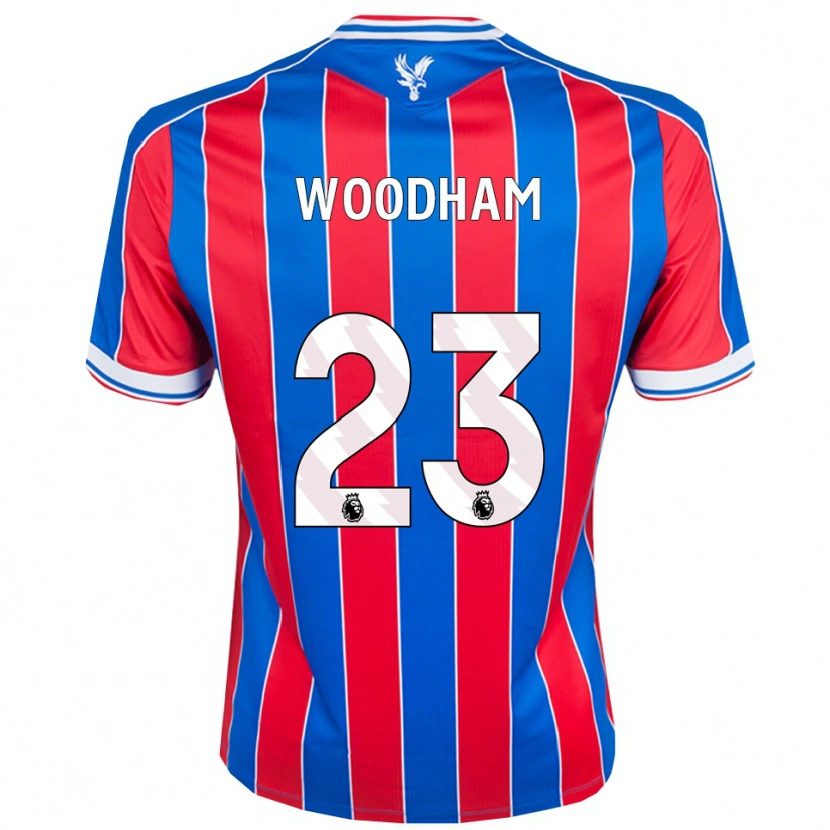 Danxen Barn Lily Woodham #23 Blå Röd Vit Hemmatröja Matchtröjor 2025/26 Tröjor T-Tröja